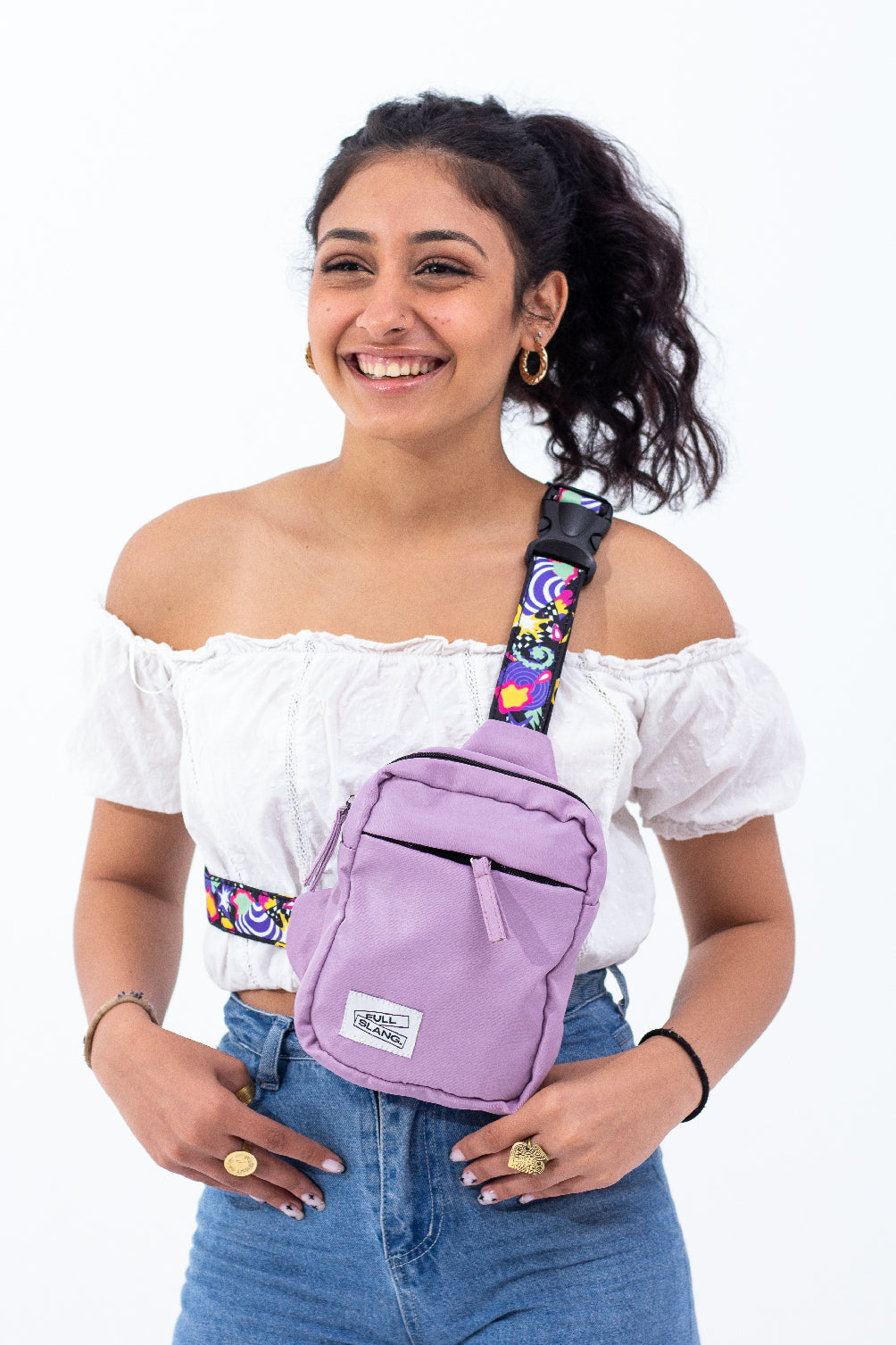 Lilac crossbody online bag