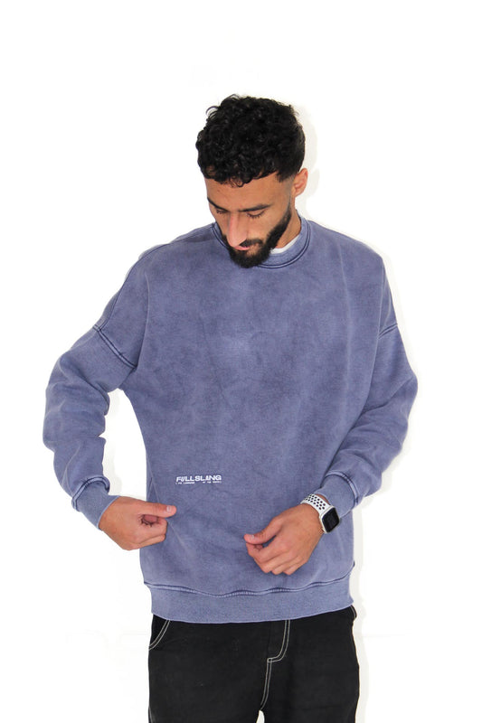 Indigo Washed Crewneck