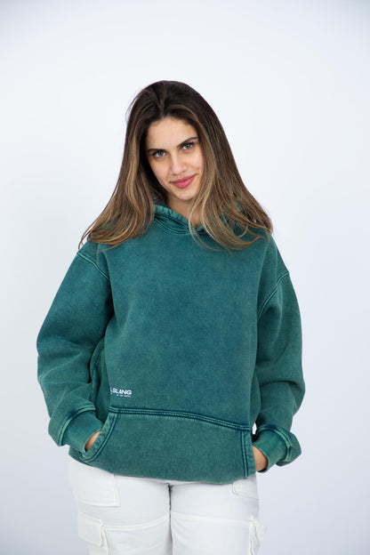 Green Washed Hoodie