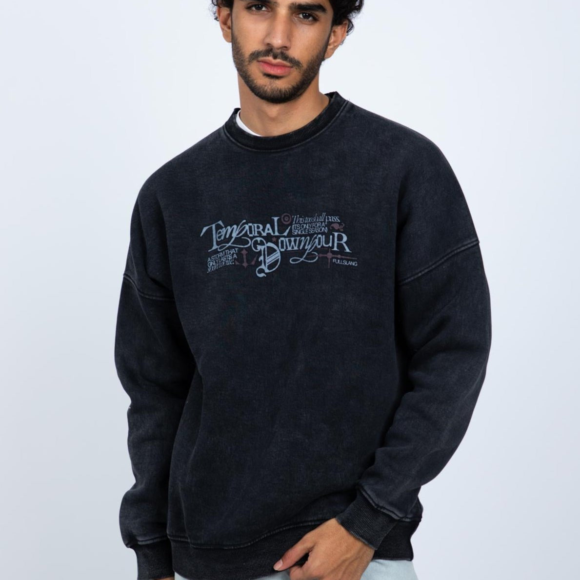 Downpour Washed Crewneck