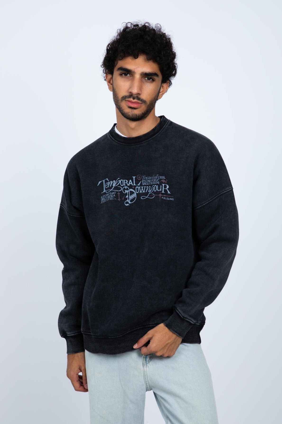 Downpour Washed Crewneck