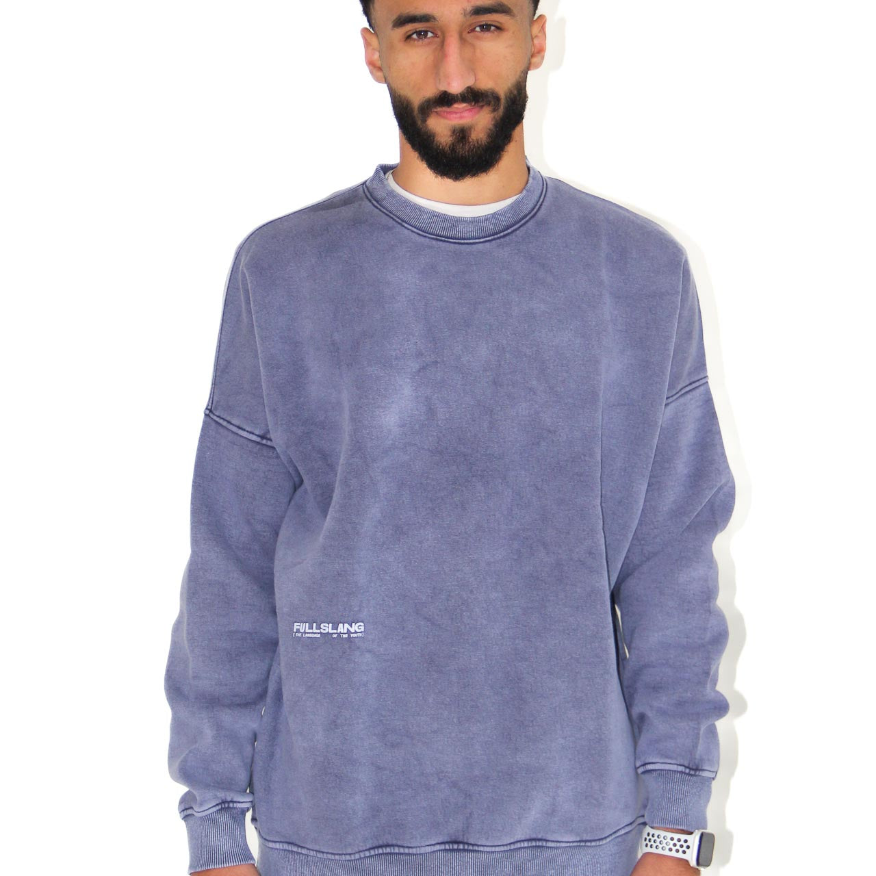 Indigo Washed Crewneck
