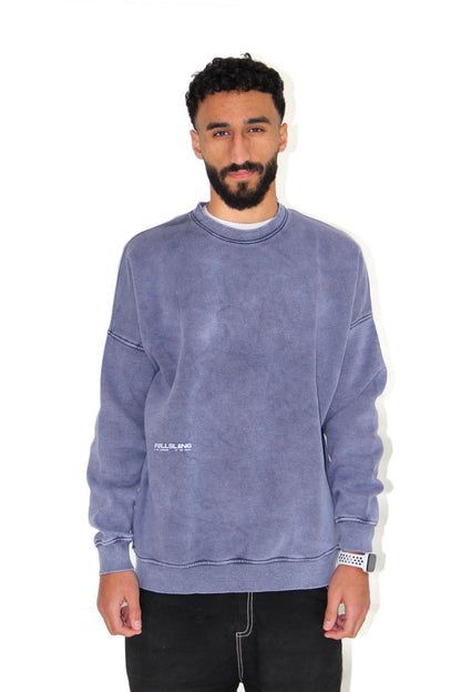 Indigo Washed Crewneck