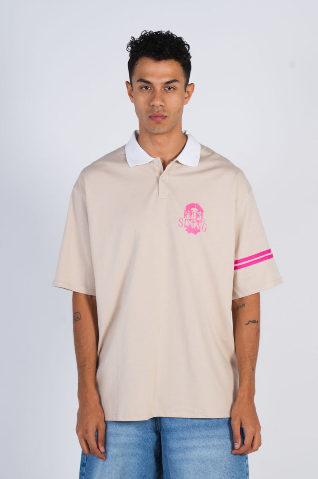 No Harm Printed Polo