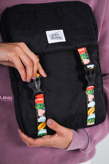 Stressed Laptop Sleeve in Black