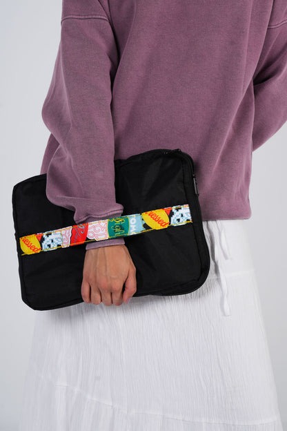 Stressed Laptop Sleeve in Black
