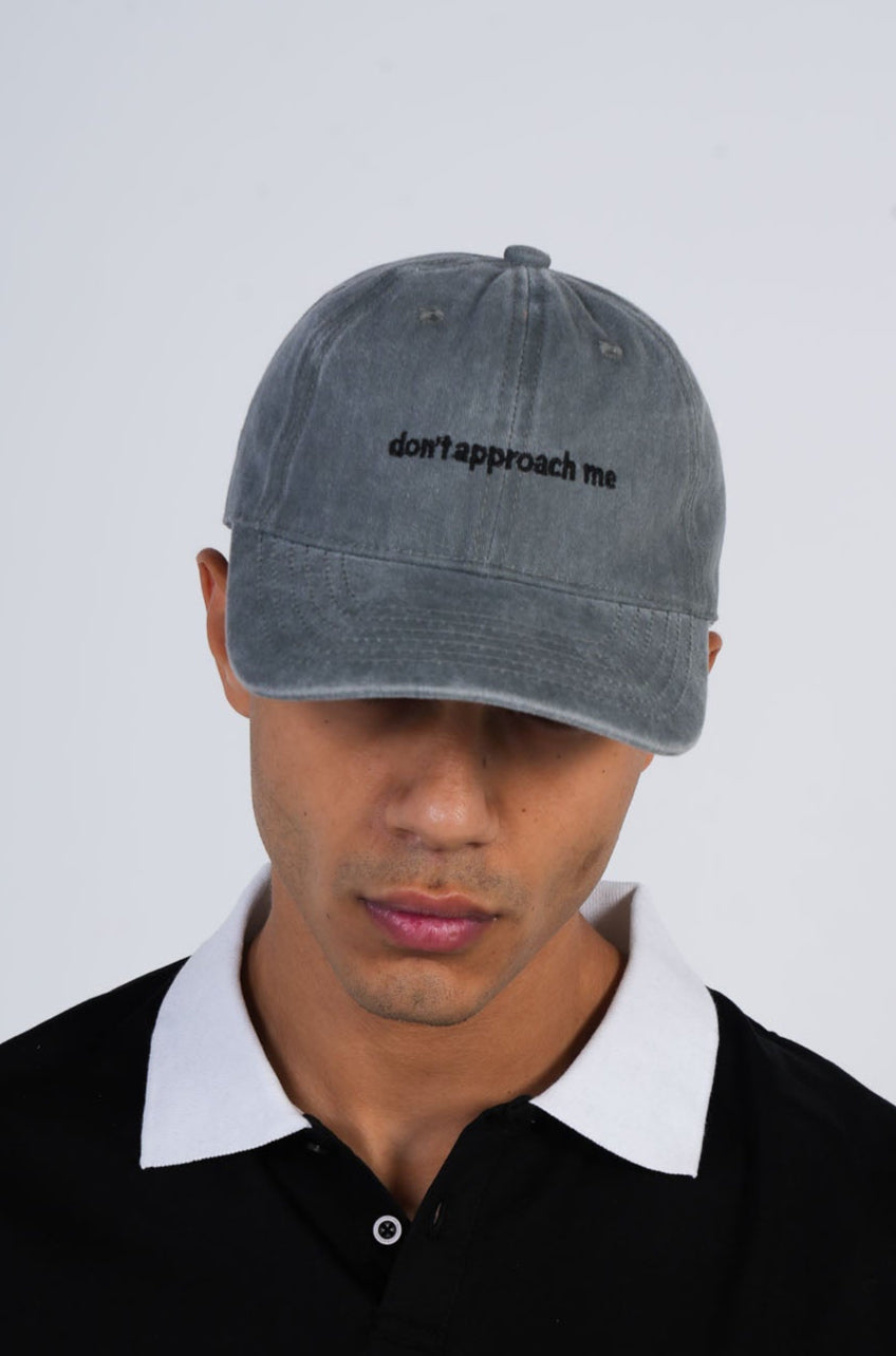⁠Don't Approach Me Grey Cap