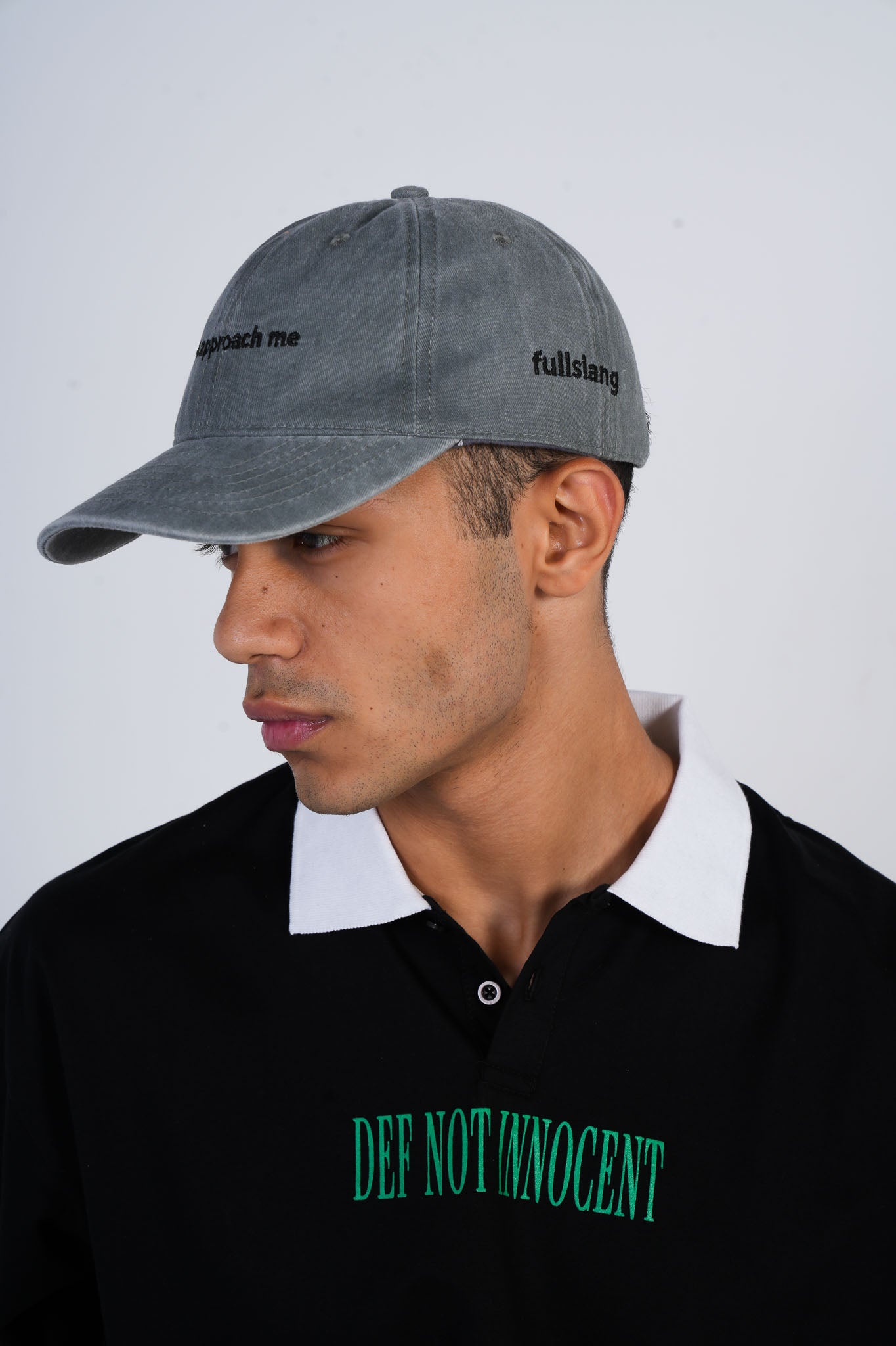 ⁠Don't Approach Me Grey Cap