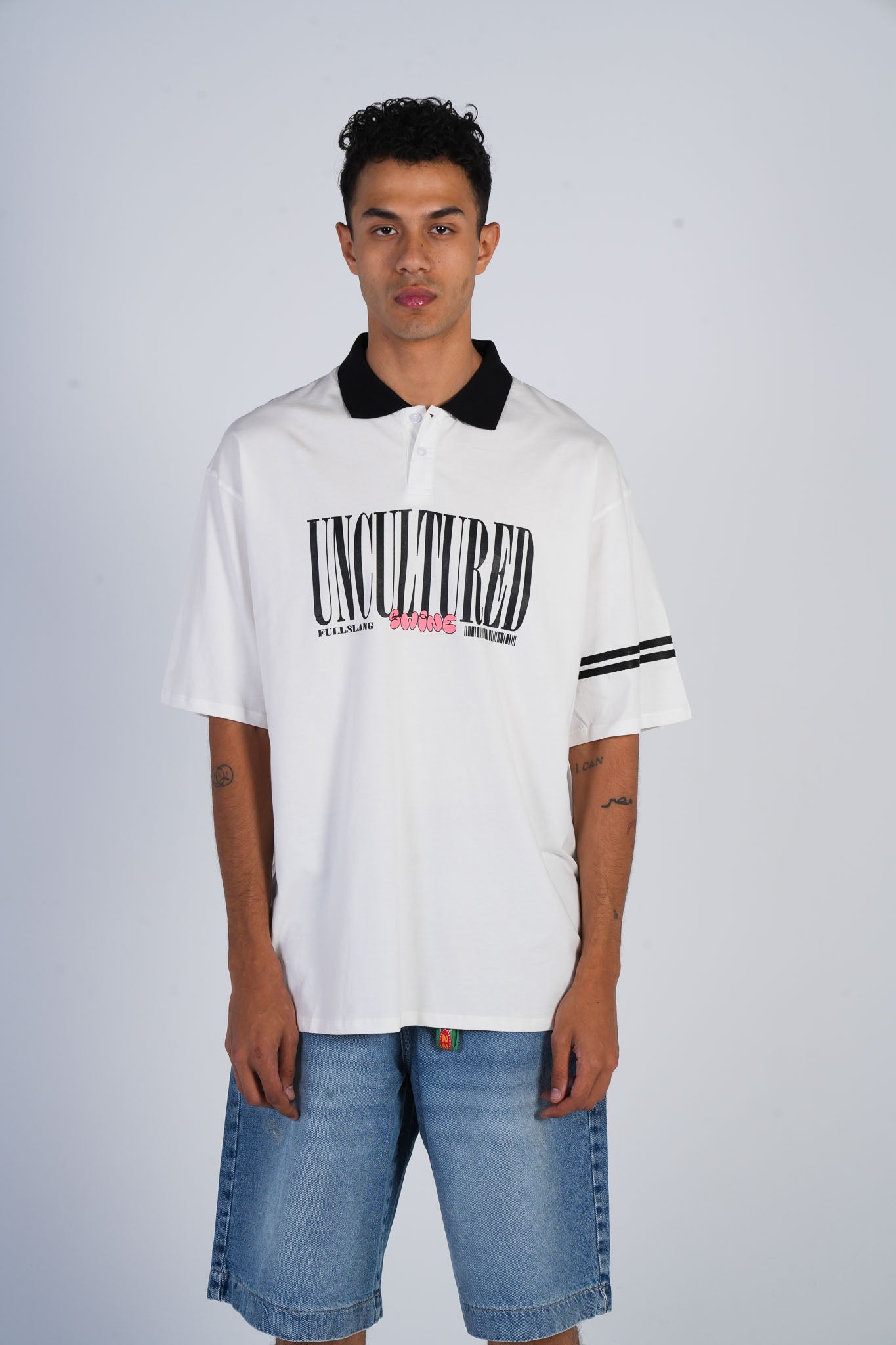 Uncultured Swine Printed Polo