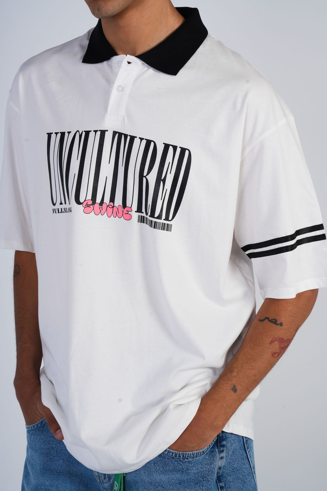 Uncultured Swine Printed Polo