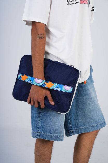 Poofy Laptop Sleeve in Navy