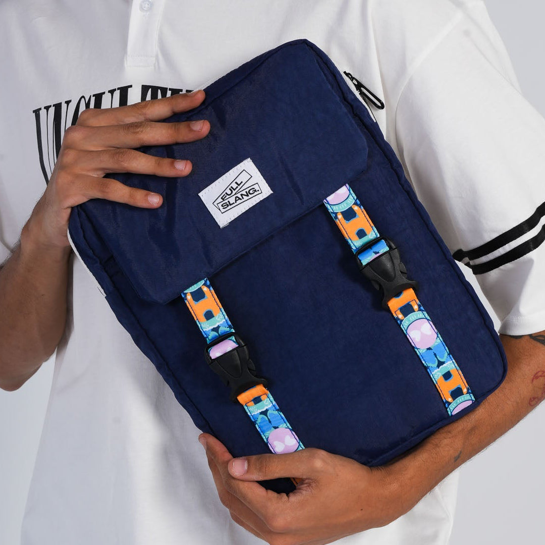 Poofy Laptop Sleeve in Navy