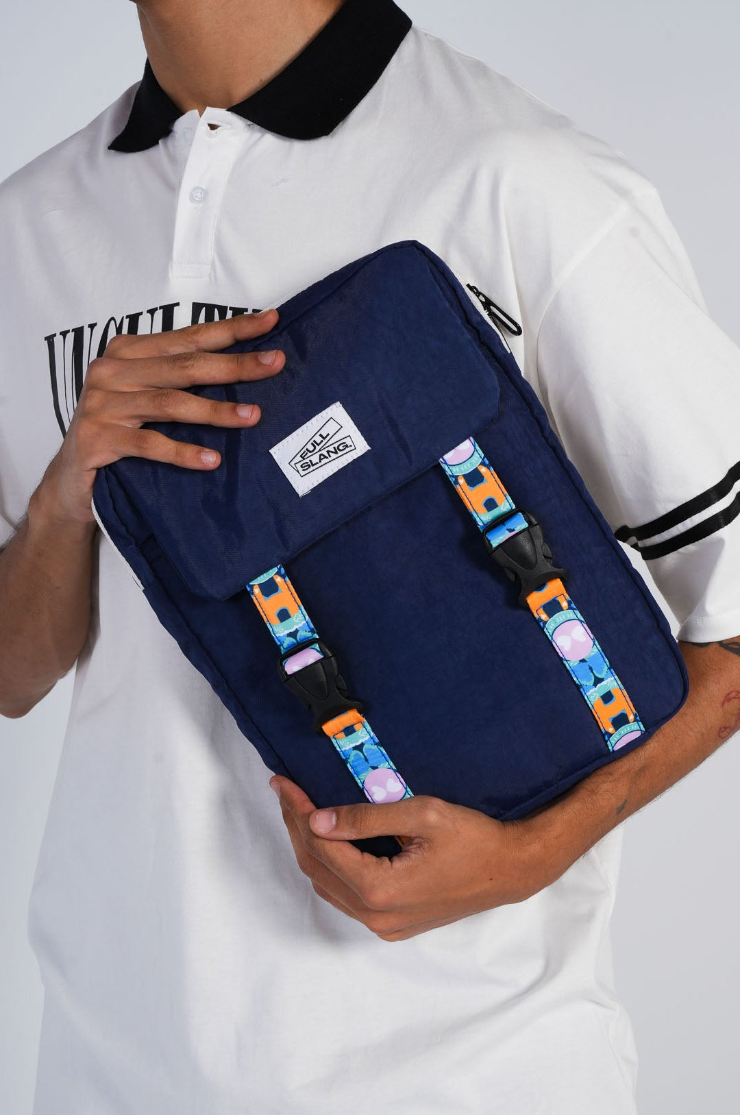 Poofy Laptop Sleeve in Navy