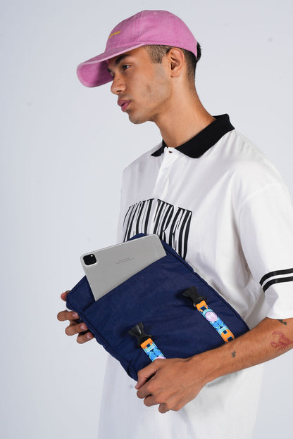 Poofy Laptop Sleeve in Navy