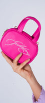 Fuchsia Micro Leather Bag