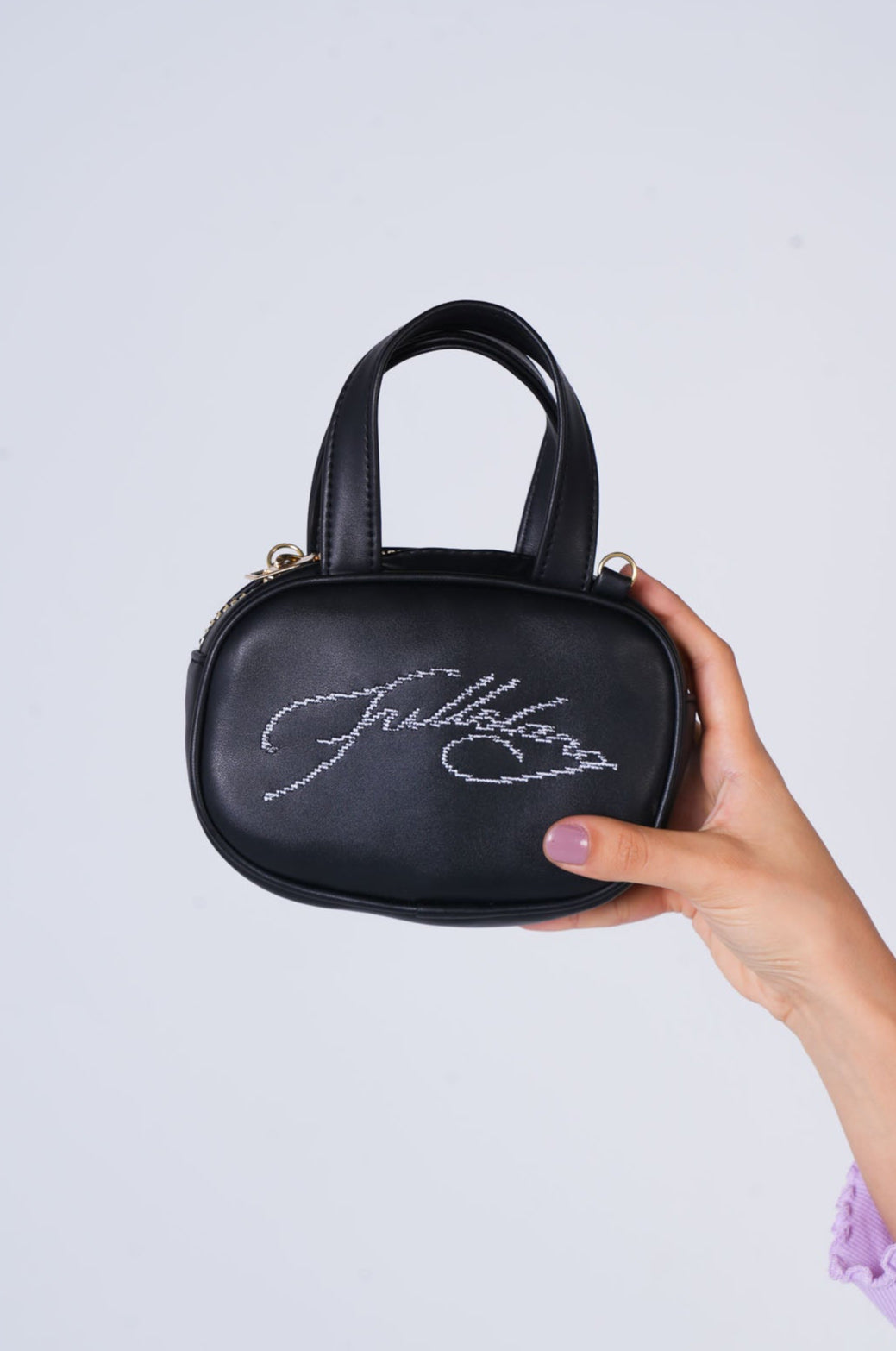 Black Micro Leather Bag