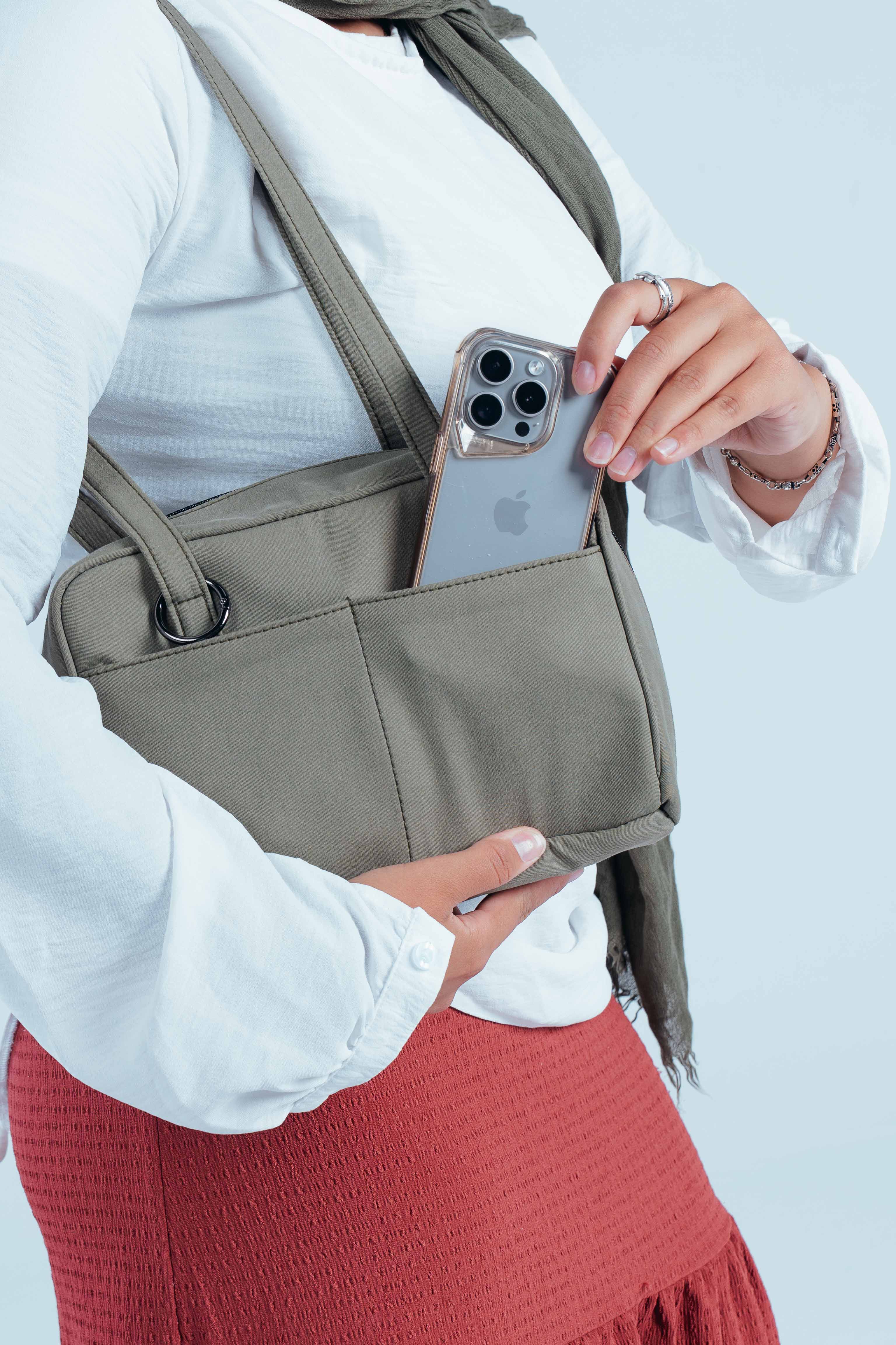 Sage Green Shoulder Bag