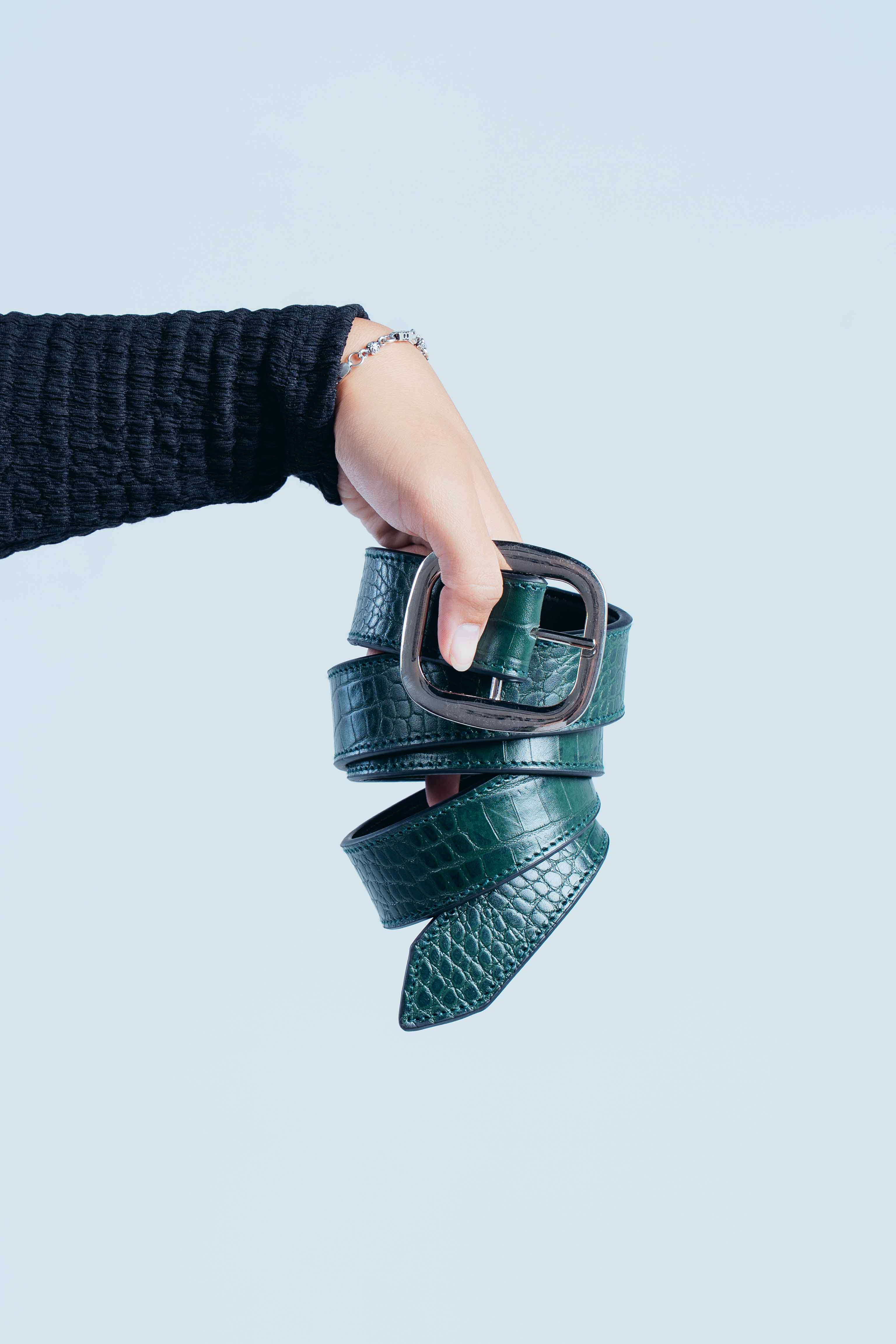 The Green Croc Belt