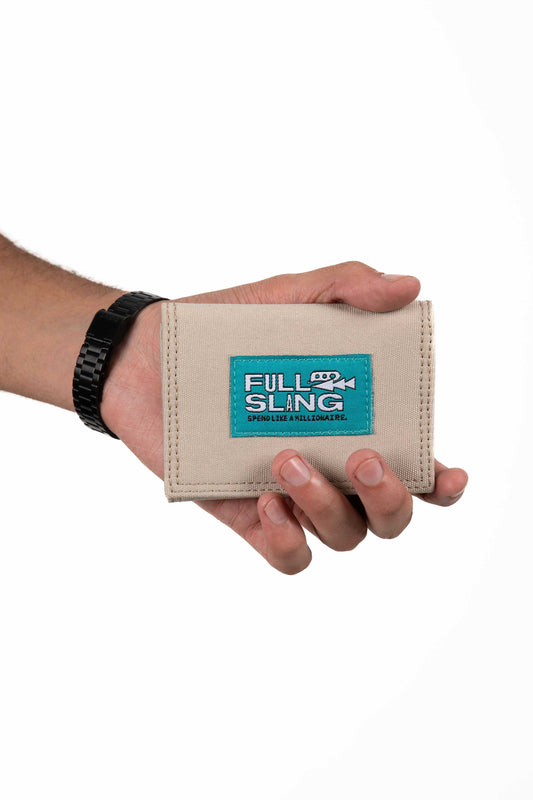 Beige Triflip Wallet