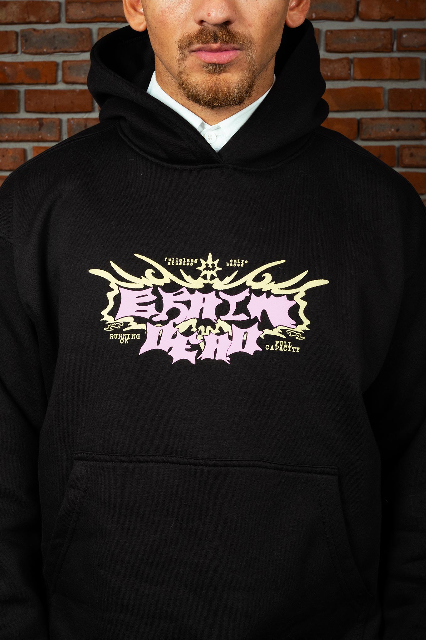 Brain Dead Hoodie In Black