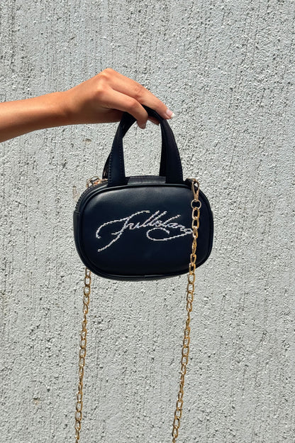 Black Micro Leather Bag