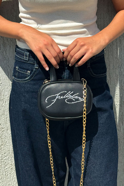Black Micro Leather Bag