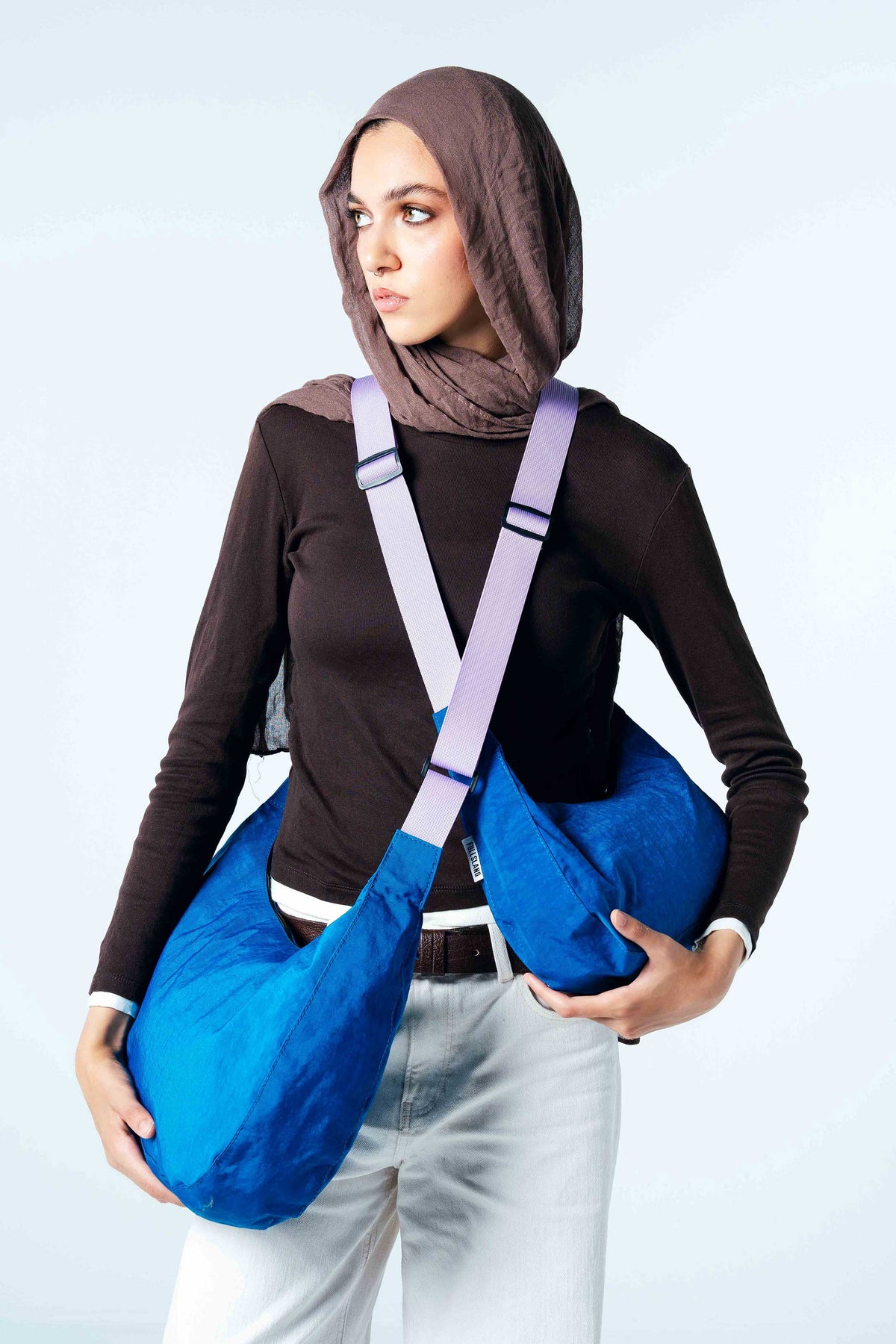 Blue Crescent Bag