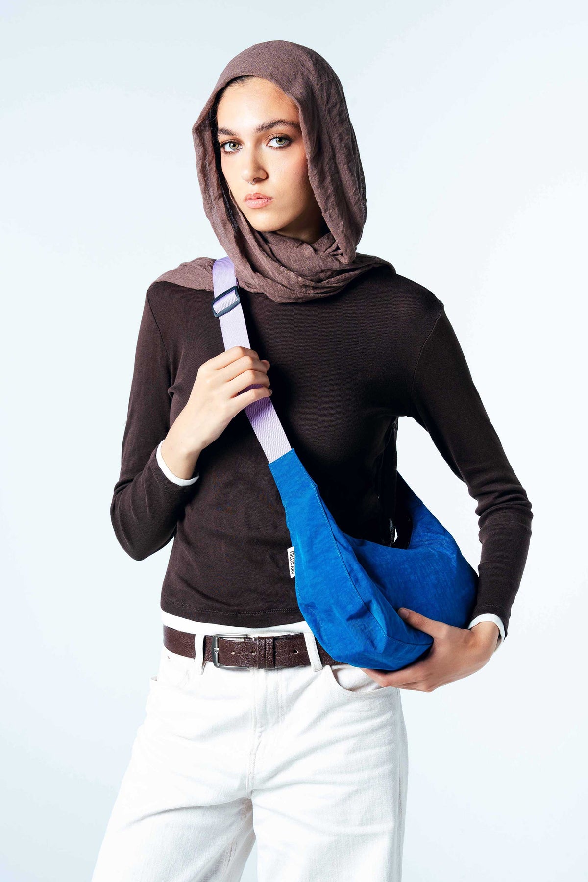 Blue Crescent Bag