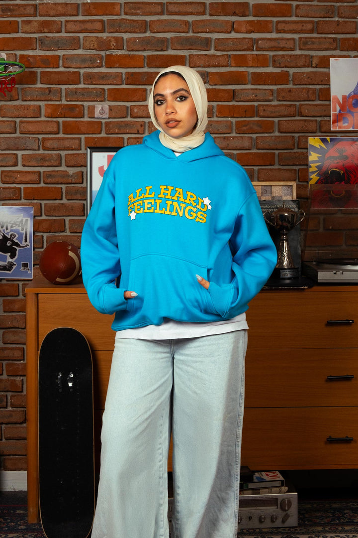 Hard Feelings Hoodie In Blue