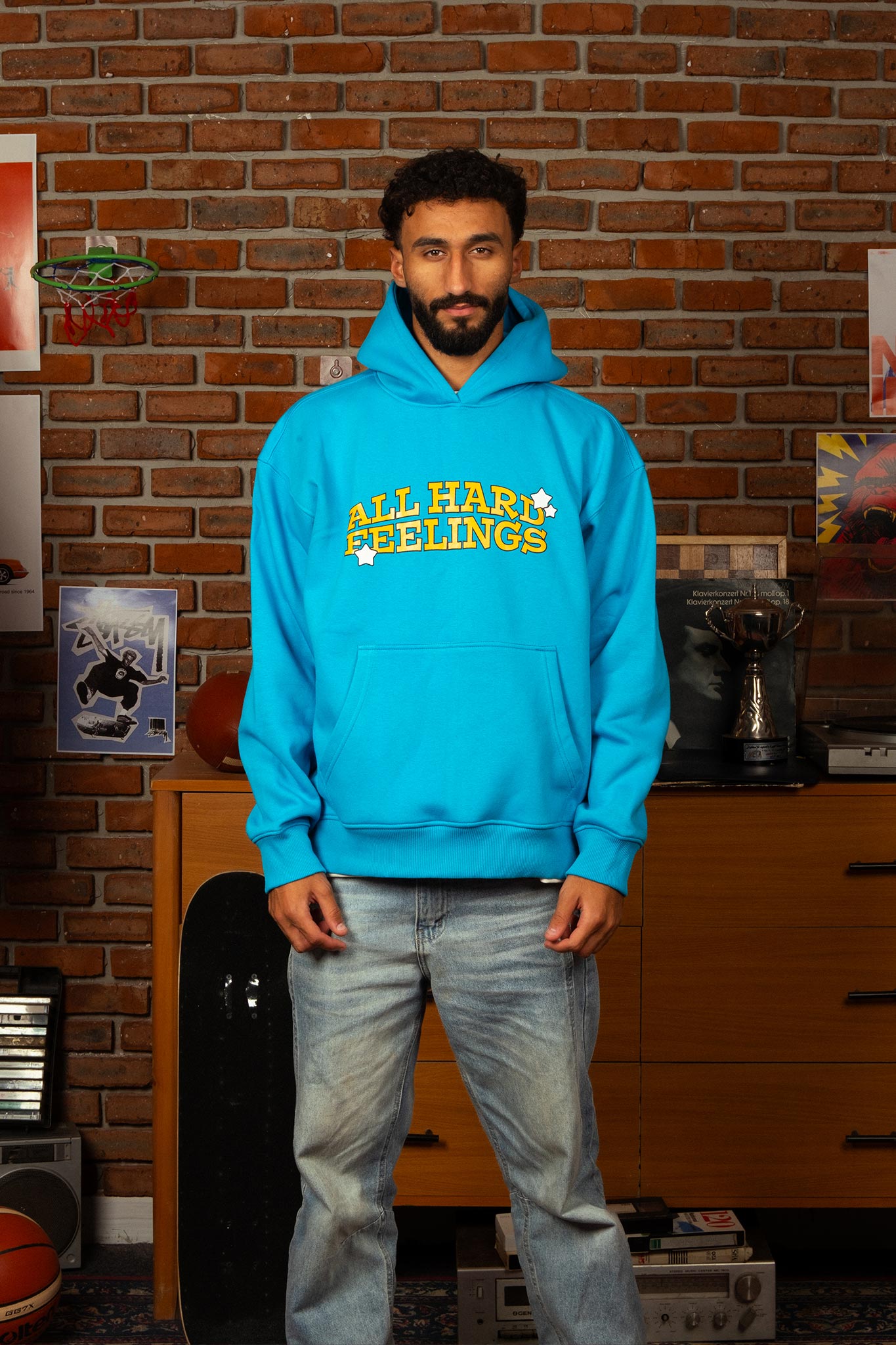 Hard Feelings Hoodie In Blue