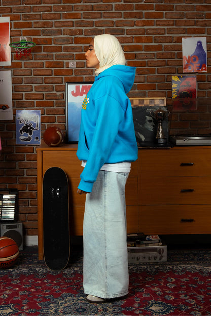 Hard Feelings Hoodie In Blue