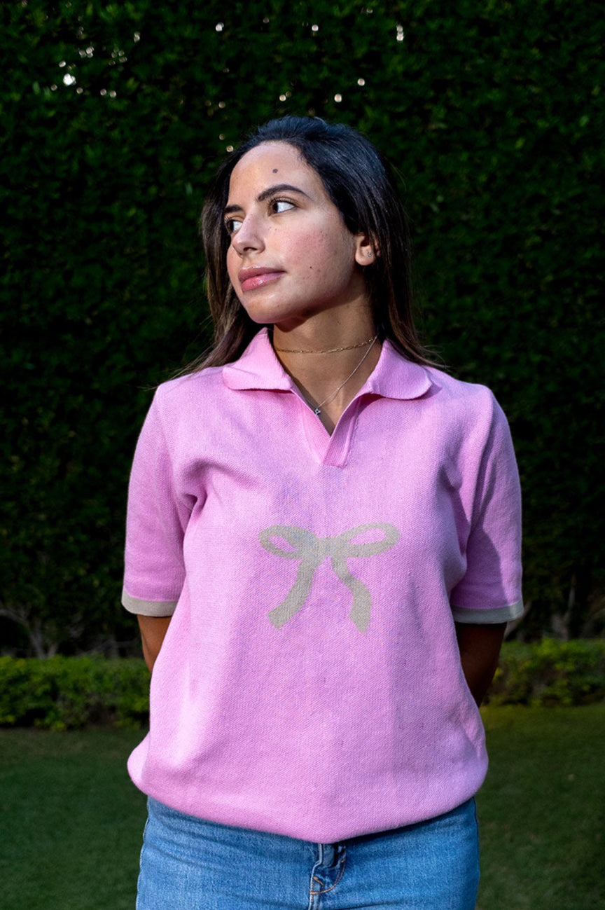 Bow Knitwear Polo