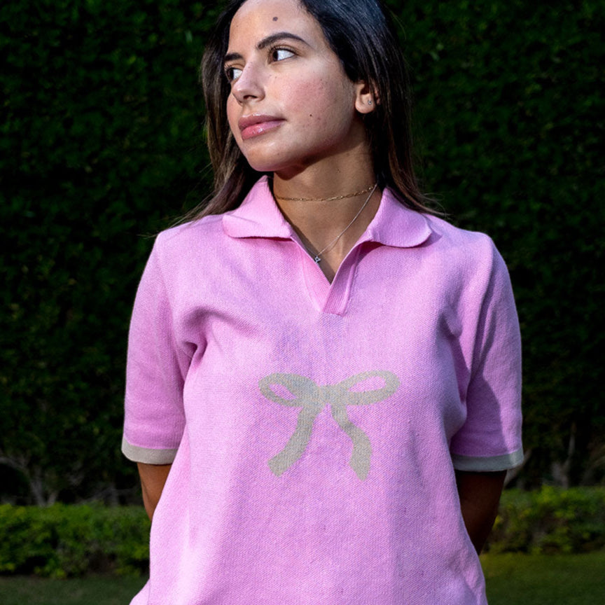 Bow Knitwear Polo