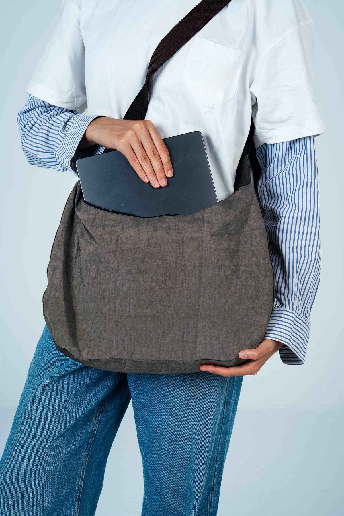 Brown Crescent Bag