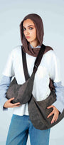Brown Crescent Bag