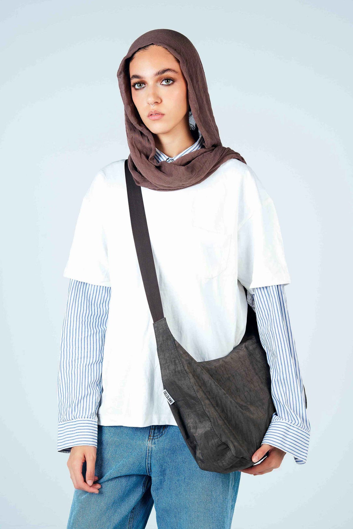 Brown Crescent Bag