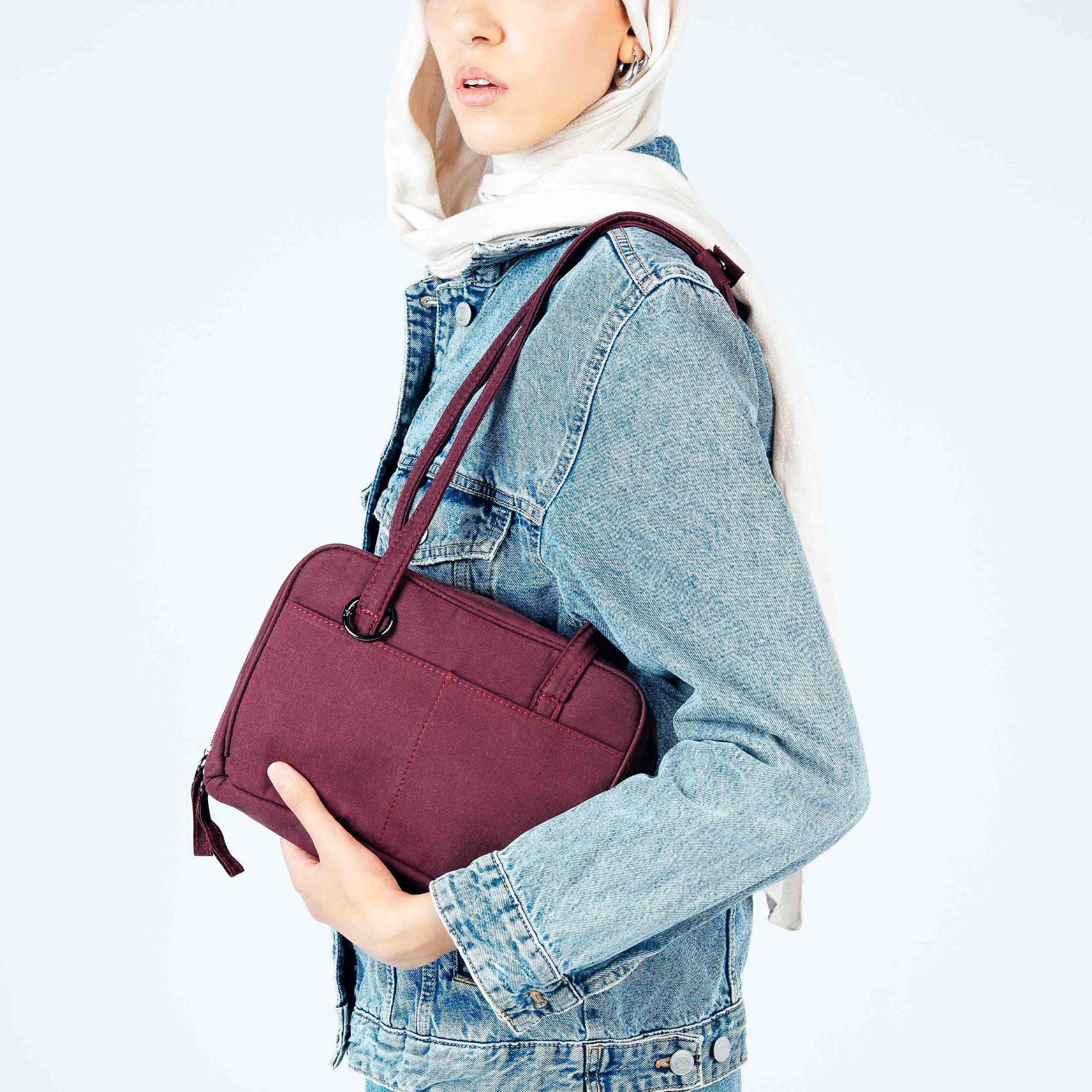 Burgundy Shoulder Bag