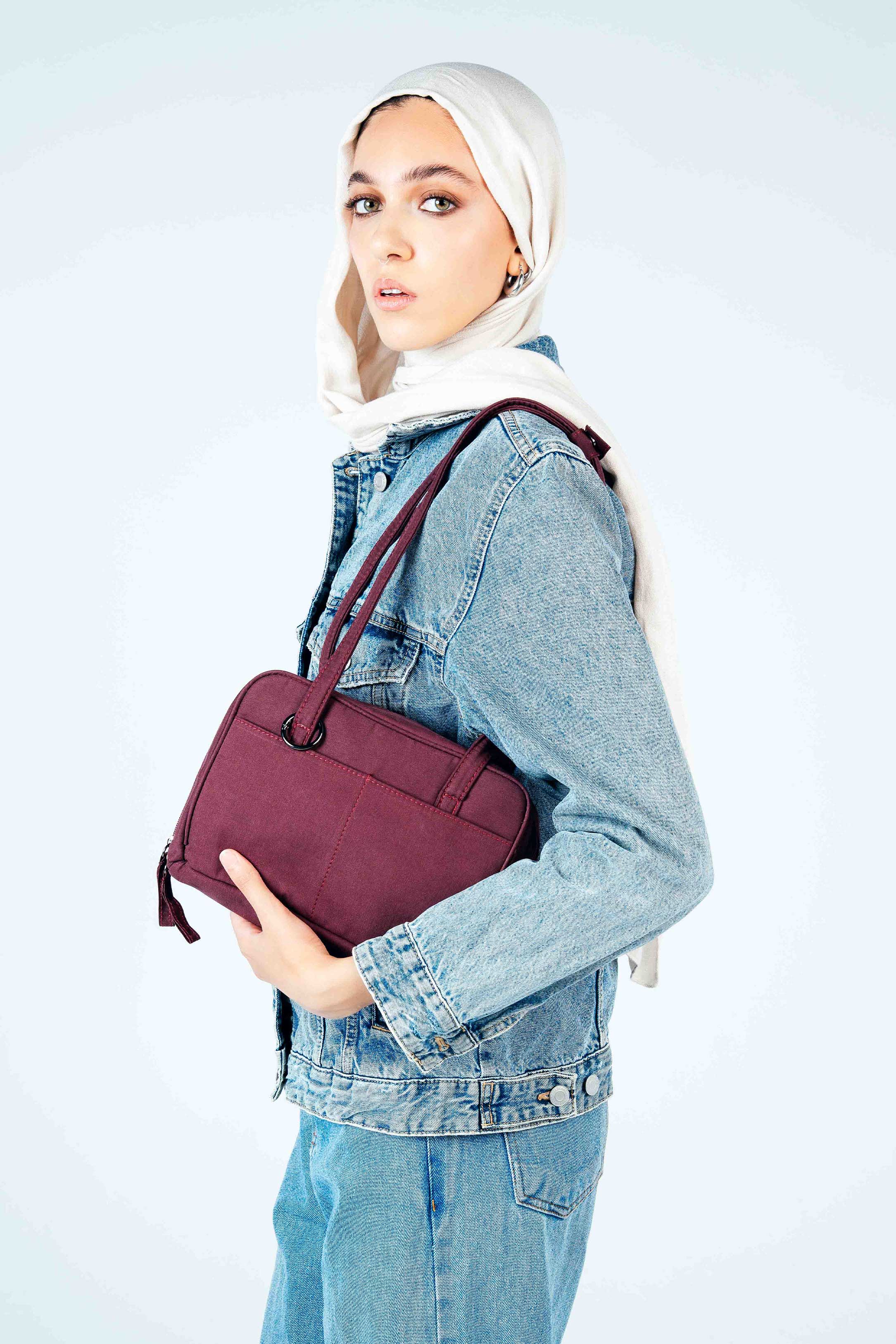 Burgundy Shoulder Bag