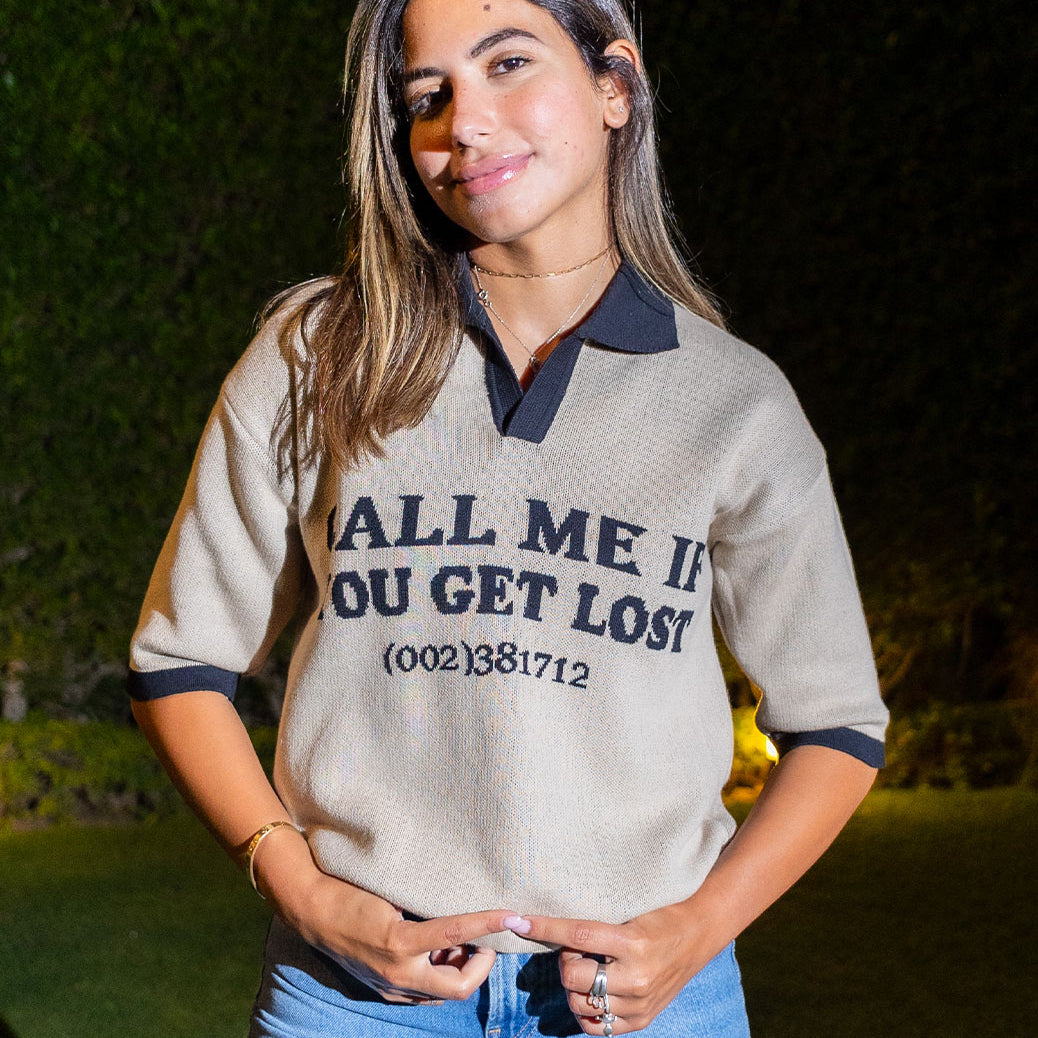 Call Me Knitwear Polo