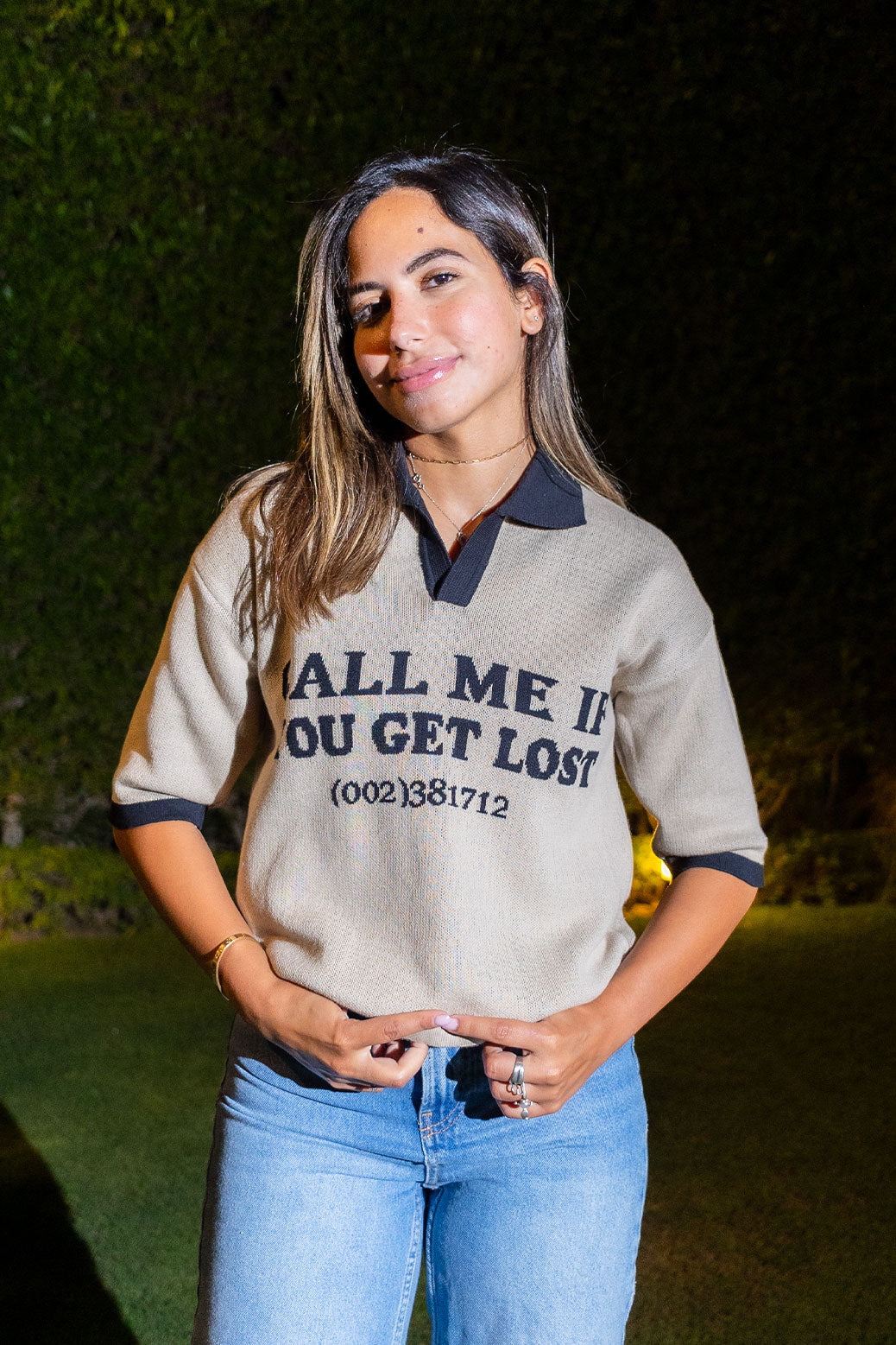 Call Me Knitwear Polo