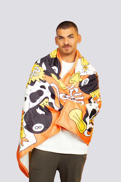 CASH COW THROW BLANKET