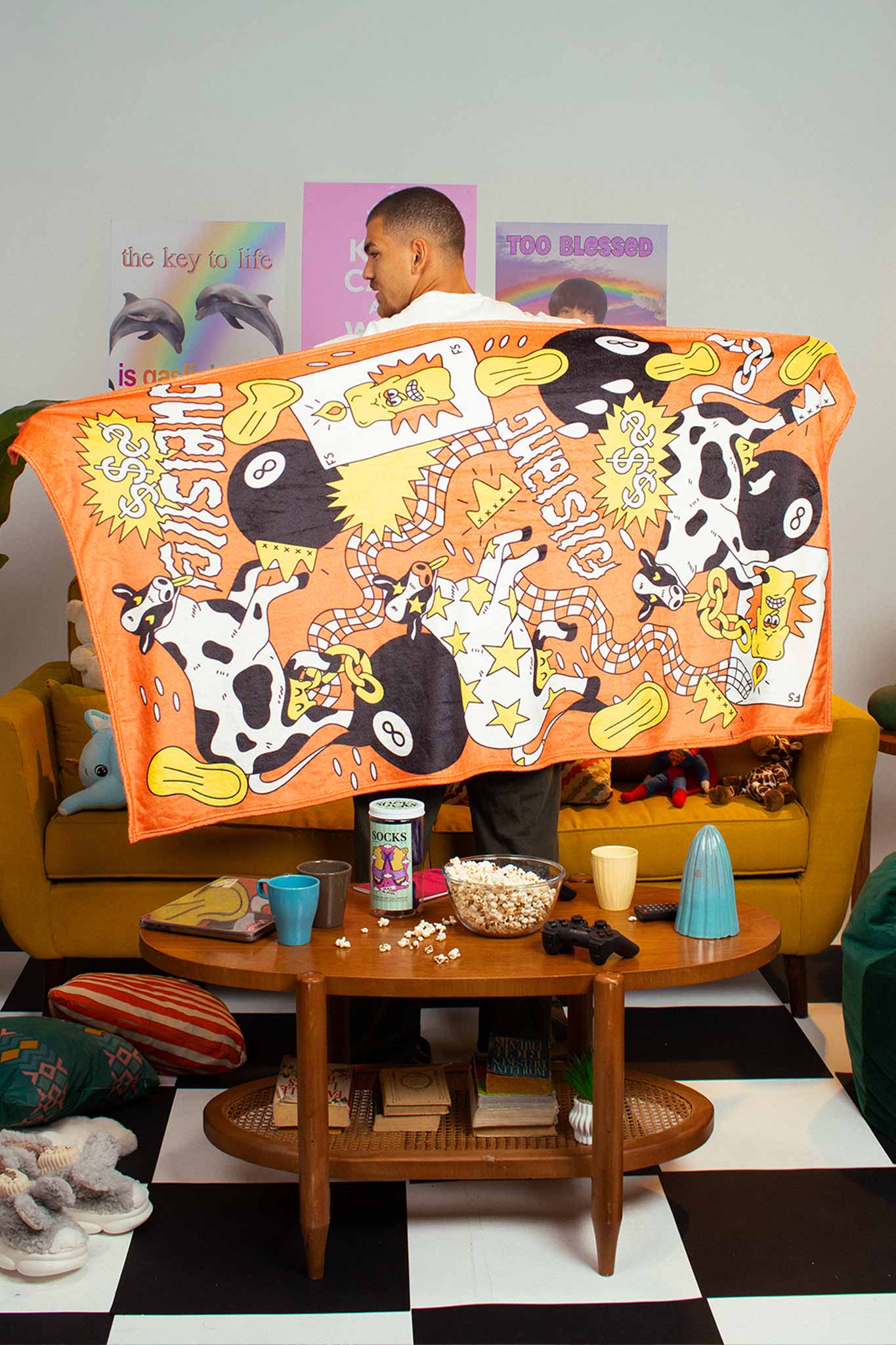CASH COW THROW BLANKET
