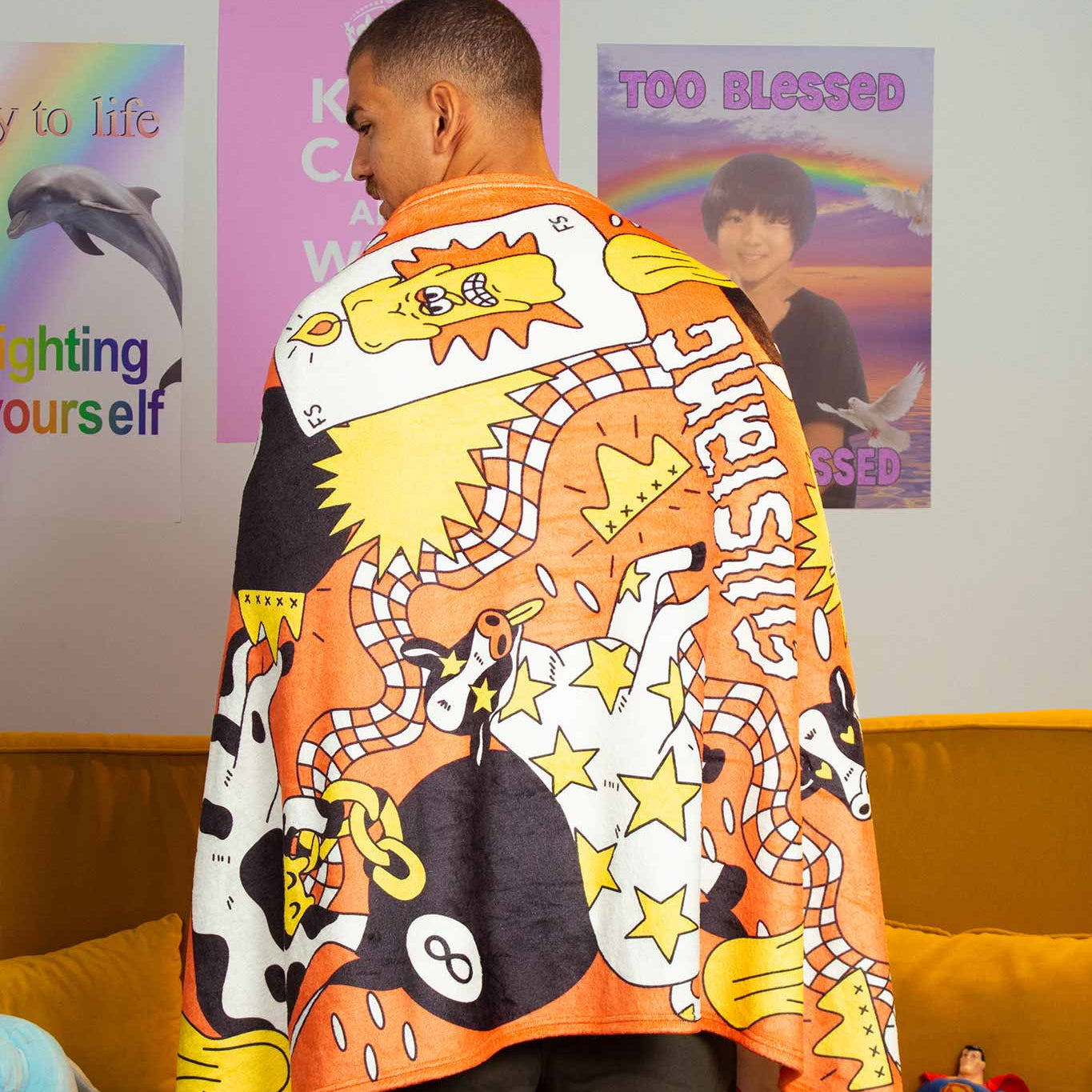 CASH COW THROW BLANKET