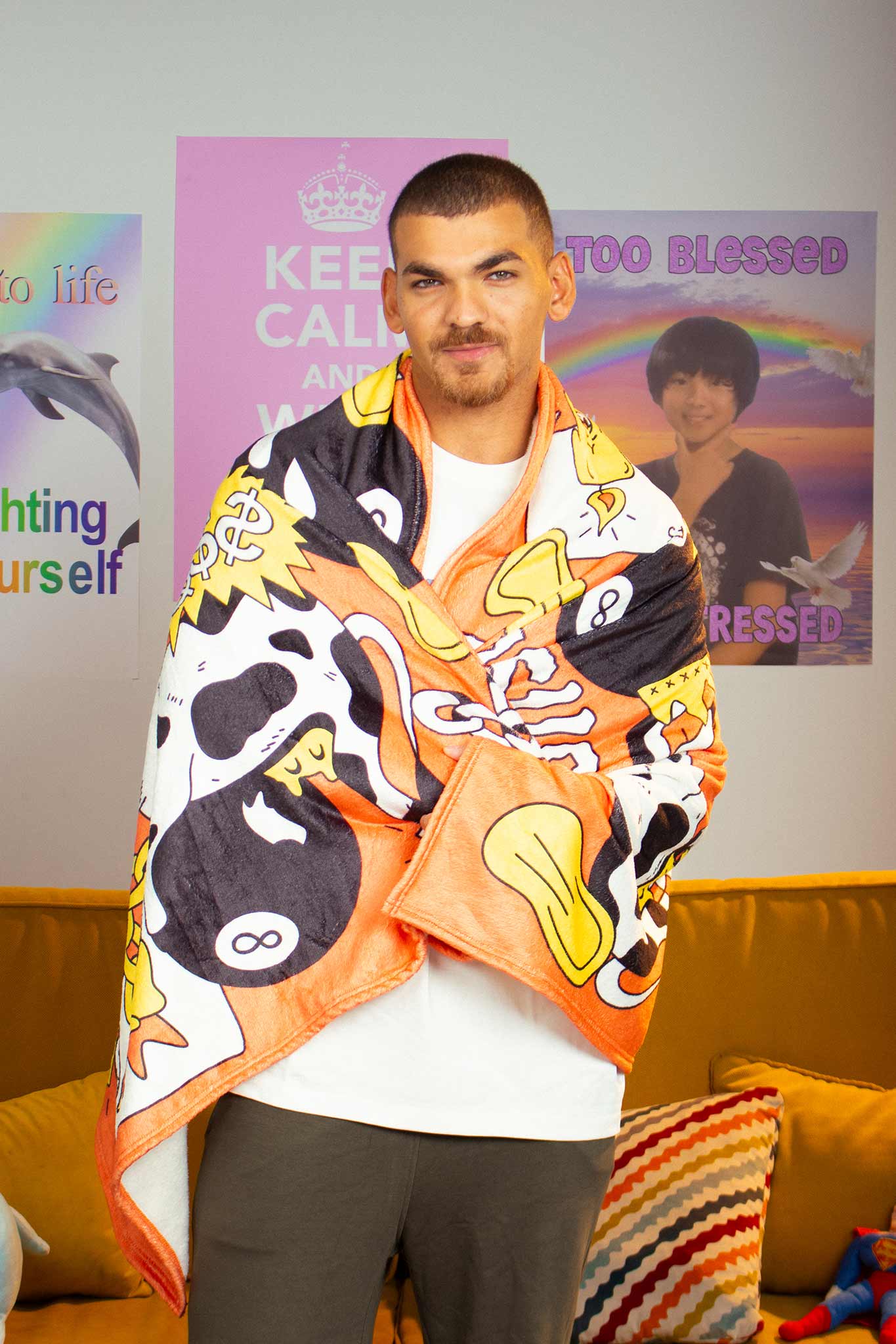 CASH COW THROW BLANKET