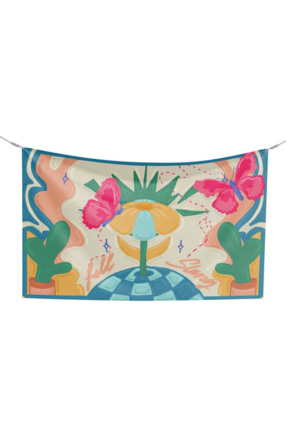 Disco Bloom Beach Coverup