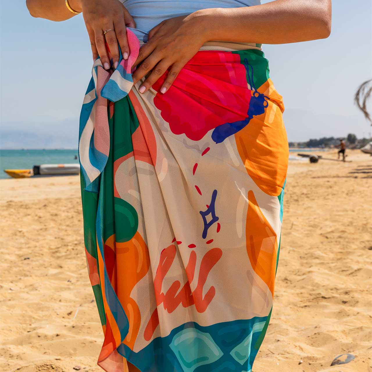 Disco Bloom Beach Coverup