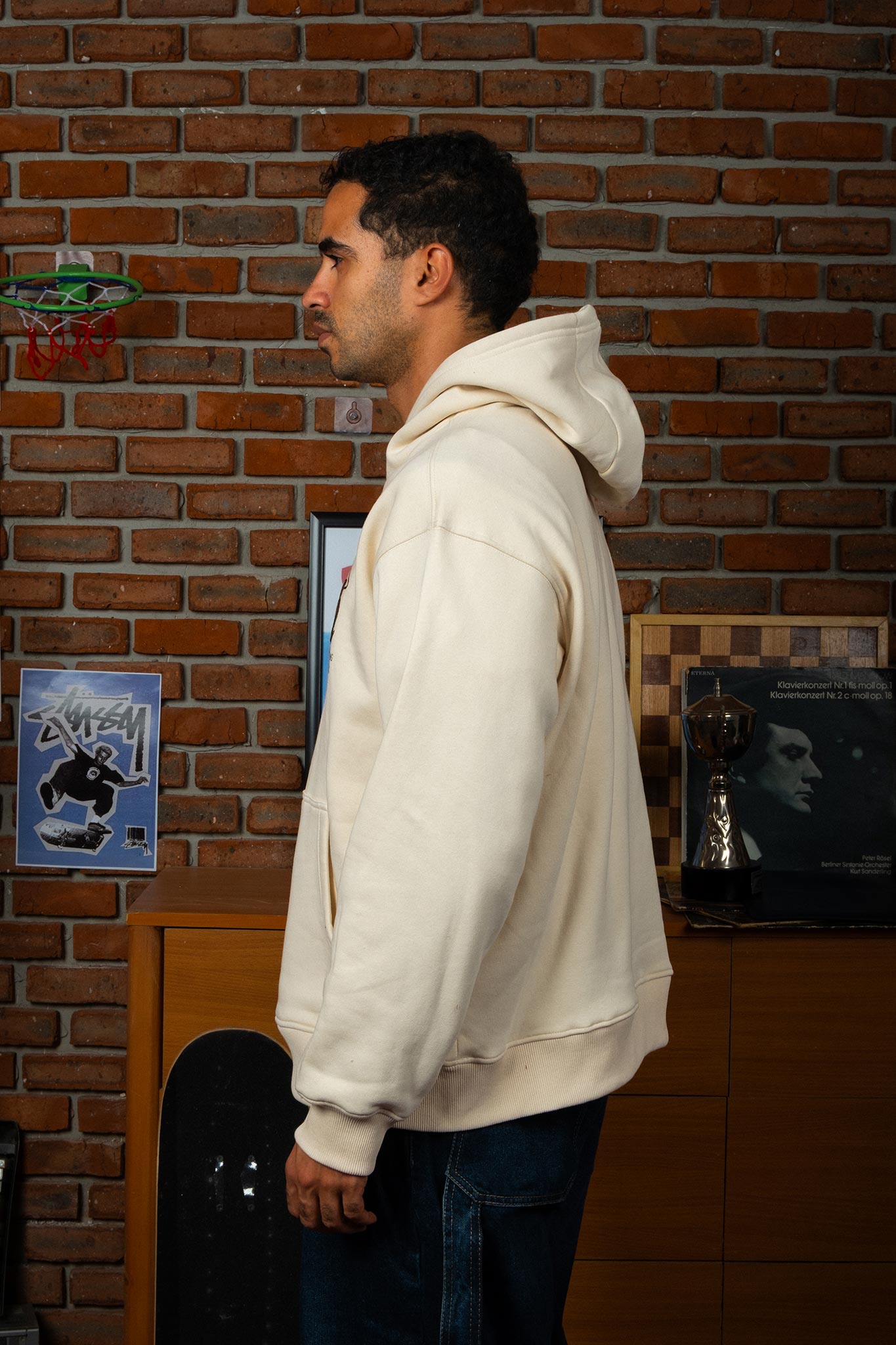 Full Plate Hoodie In Beige