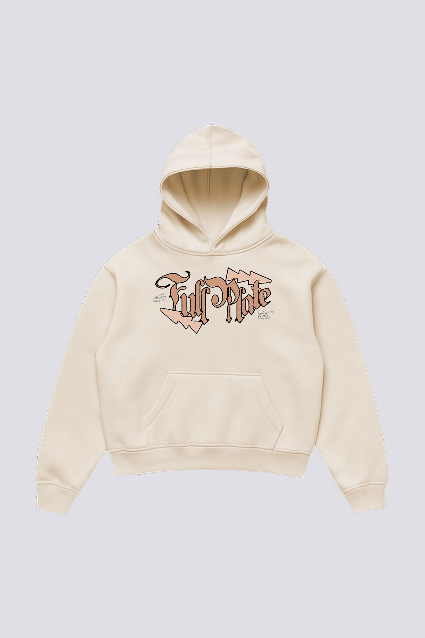 Full Plate Hoodie In Beige