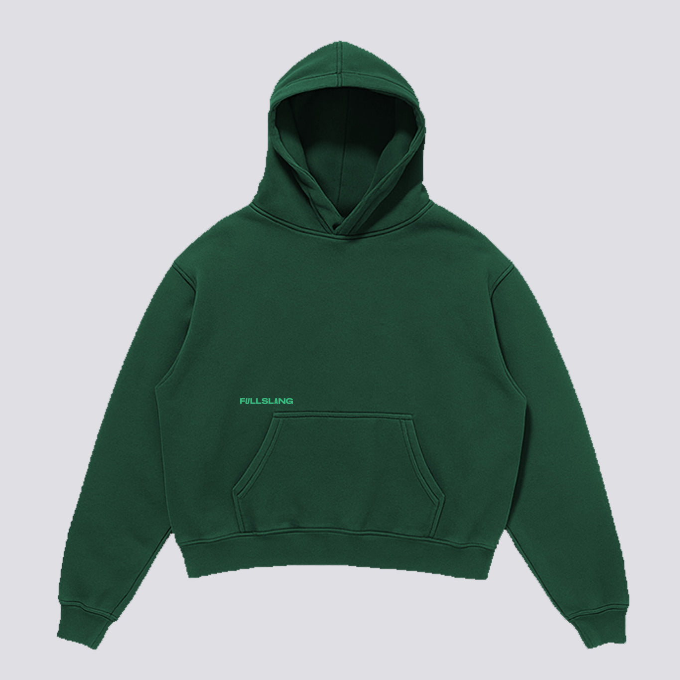 Green Plain Hoodie
