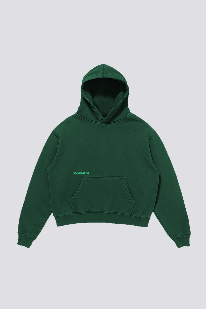 Green Plain Hoodie